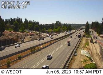  Filter Cameras. 97 results . Camera. I-405 at MP 0.3: Southcenter. ... Receive current traffic conditions, mountain pass reports, construction updates and more. . 