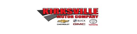 Kirksville motors. Schedule Service. Kirksville Motor Company is a KIRKSVILLE Buick, Chevrolet, GMC dealer with Buick, Chevrolet, GMC sales and online cars. A KIRKSVILLE MO Buick, … 
