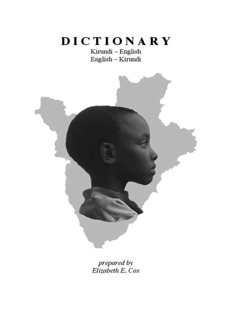 Kirundi - English Dictionary PDF English Language