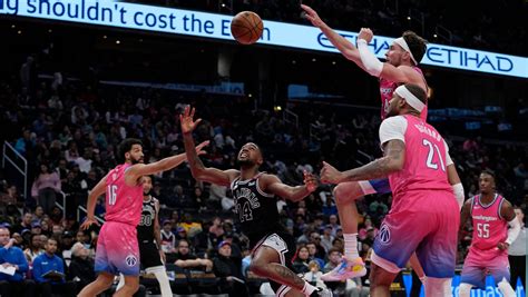 Kispert’s 3s help Wizards pull away from Spurs 136-124
