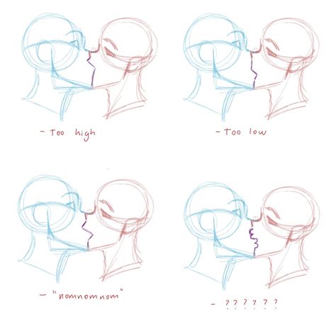 Kissing drawing reference. May 17, 2022 · Drawing people kissing is relatively easy if you take your time. To draw people kissing up close, start by drawing the outline of their heads, which should be just touching. Add their facial features in profile perspective. You’ll probably want to make their eyes closed since they’re kissing. 