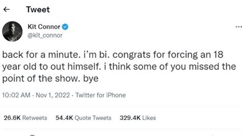 Kit Connor On His Coming Out Tweet & If He Has Regrets