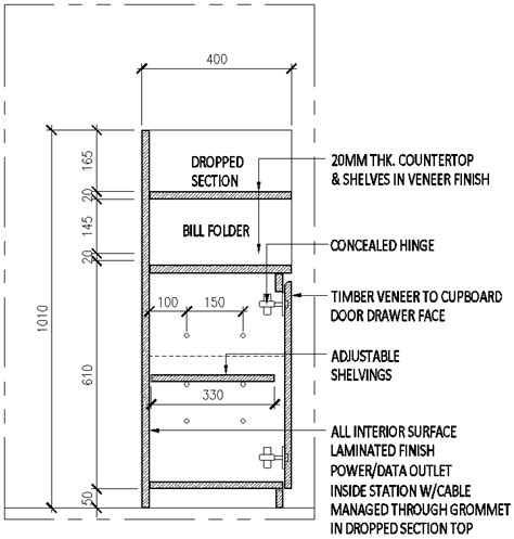 Kitchen cabinet section detail drawing.  Learn about career opportunities, lead...