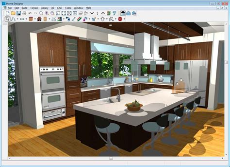 Kitchen design program. Add a kitchen island to create definition between your kitchen and living areas without closing off your kitchen. This kitchen idea uses a table to create an island instead of cabinets. A table island can be an easy and low cost addition compared to a built-in island. It has a lighter look, is still functional and has a decorative appeal. 