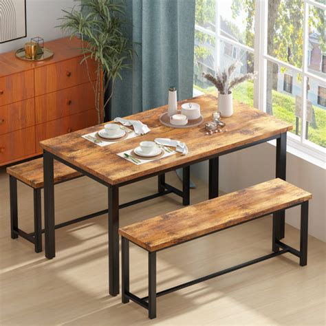 Kitchen table with bench seat.  Shop Wayfair for all the best Dining Table with Bench ...