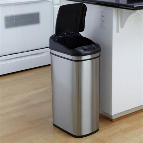  From $28.99. mDesign Slim Metal Rectangle 2.6 Gallon Trash Can with Step Pedal, Easy-Close Lid, Removable Liner - Narrow Wastebasket Garbage Container Bin for Bathroom, Bedroom, Kitchen, Office - Bronze. 27. 100+ bought since yesterday. . 