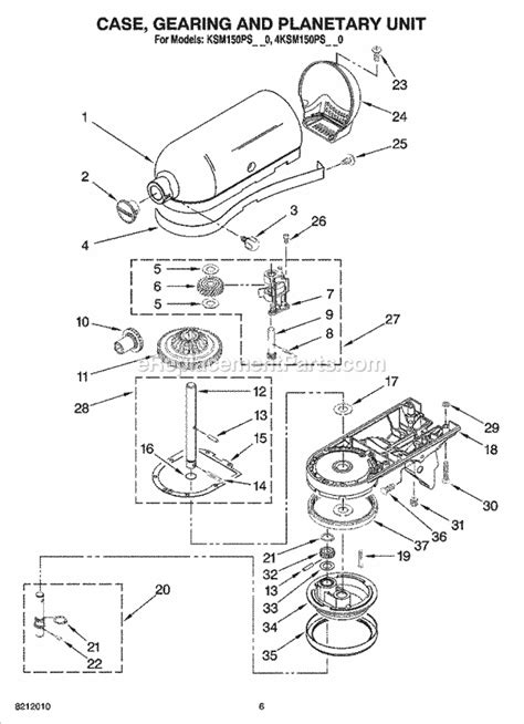 KitchenAid: Model KSM150PS Parts & Repair Help Repair Clinic