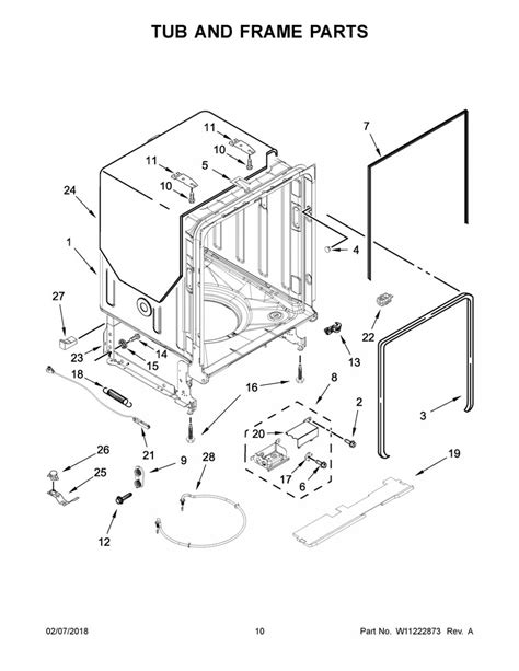 KitchenAid Dishwasher KDFE104HPS0 Repair Parts