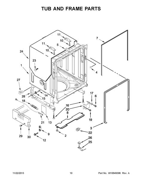 KitchenAid Dishwasher Model KDTE104DSS0 Parts: Fast Shipping