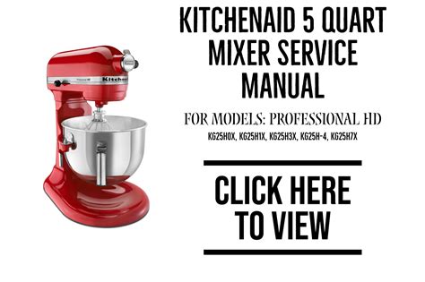 KitchenAid KG25H0XMC5 stand mixer manual - Sears …