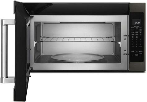 KitchenAid KMHS120EBS 1000W Black Stainless Over-The-Range Microwave