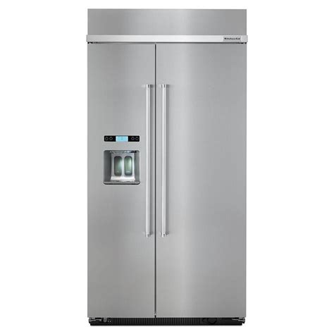 Kitchenaid KSSP42QMS 42" Built-In Side by Side Refrigerator