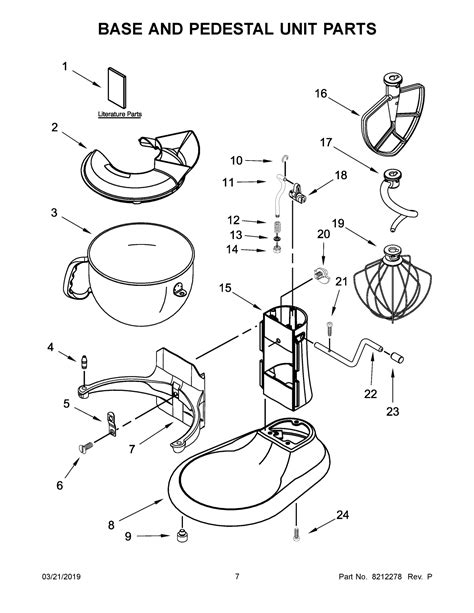 Kitchenaid Mixer Parts Diagram