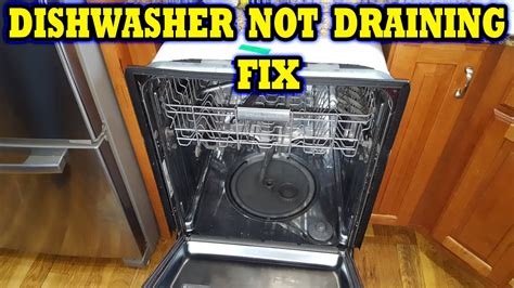 Kitchenaid dishwasher not draining. My KitchenAid dishwasher stopped working during a cycle and there is no lights and no power to the unit. Here is an easy fix / solution that will only cost ... 