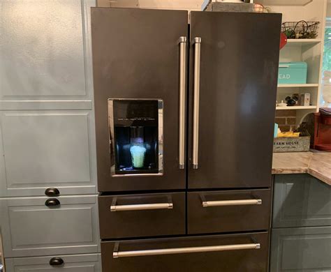 Feb 17, 2024 · [This review was collected as part of a promotion.] Our new KitchenAid French door bottom freezer refrigerator with ice and water dispensers in the left refrigerator door arrived and was installed on January 2, 2024. . 
