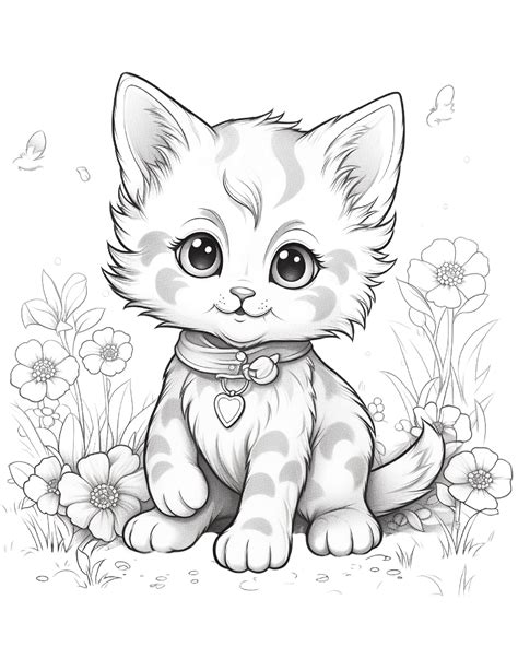 Kittens Coloring Shee