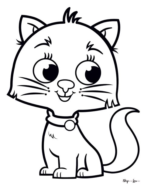 Kitty Cat Coloring Page