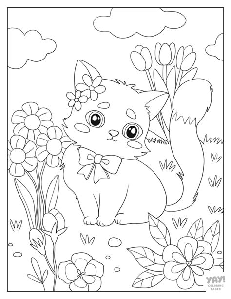 Kitty Cat Coloring Shee