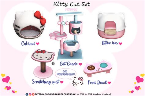 Kitty Cat Set😺 Patreon Sims 4 pets, Tumblr sims 4, Sims 4