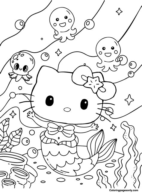 Kitty Coloring Images