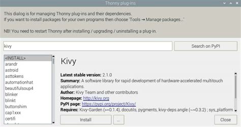 Kivy label.  Once you have installed Kivy, you can install Python/Kivy : How to put dynami...