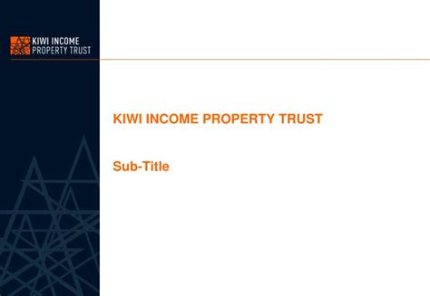 Kiwi Income Property Trust Scoop InfoPages