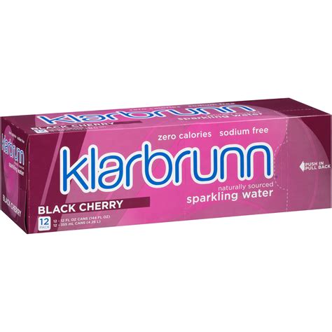 Klarbrunn, Water Sparkling Black Cherry, 12 Ounce, 12 Pack