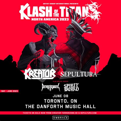 Klash of the Titans with Kreator and Sepultura