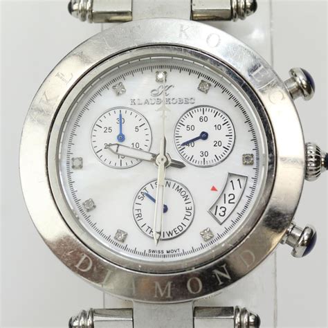 MEN'S Vintage KLAUS-KOBEC CHRONOGRAPH TWO-TONE COUTURE SPORT WRISTWATCH. Pre-Owned · Stainless Steel. (6) $139.00. or Best Offer. +$5.60 shipping. KLAUS KOBEK COUTURE SPORTS GENTS WATCH KKG1319 W/NEW BATTERY & IN ORIG. BOX. Pre-Owned · Stainless Steel. .