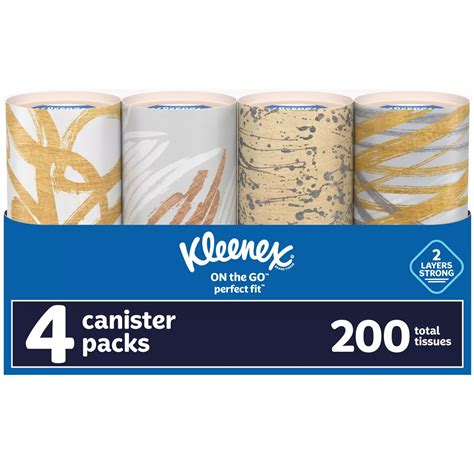 Kleenex On the Go Perfect Fit Facial Tissues 4 pk