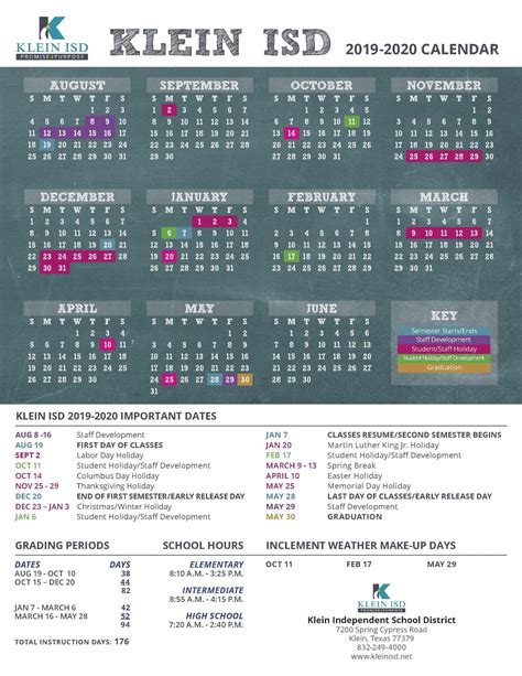 Klein Isd 2022 Calendar