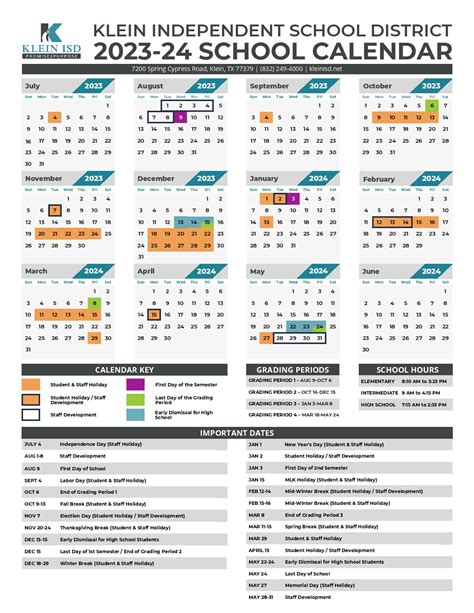 2023-2024 Calendar - Color | Black & White. Testing C