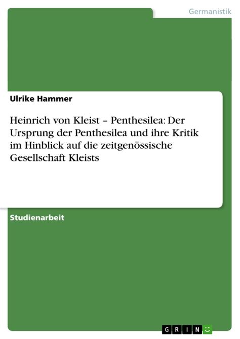 Kleists penthesilea in der forschung und auf der bühne. - The handbook of contemporary semantic theory blackwell handbooks in linguistics.