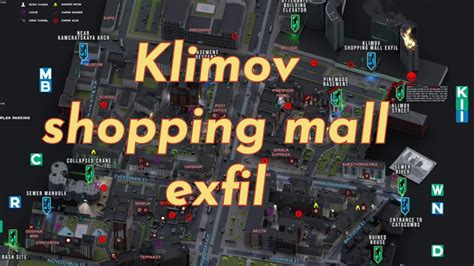The main focus of the map is the Shopping Mall with multiple stores p