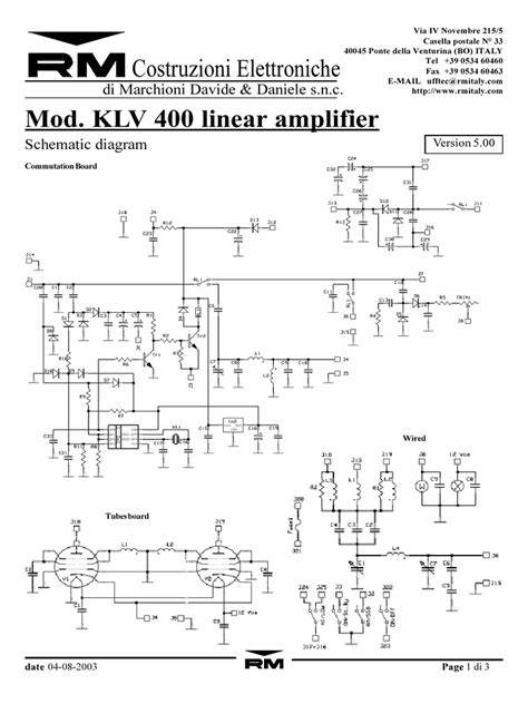 Klv 400 linear amplifier manual - Canada guide Working Instructions