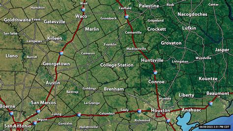 Interactive weather map allows you to pan and