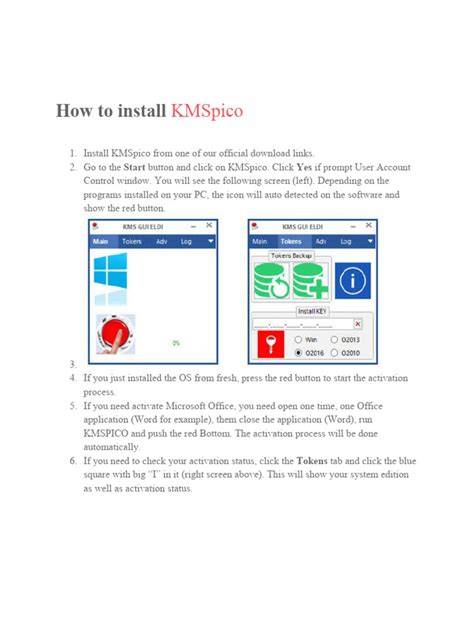 Kmspico instructions