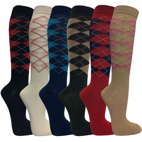 Knee high socks for women. Women's Knee-High Socks. Tackle chilly days with a pair of our cosy women's knee-high socks. A great alternative to tights, these cold-weather staples are made from cotton-rich fabrics with added stretch for a perfect fit. Our knee-high socks are finished with innovative StayNew technology that maintains their soft look and feel. 