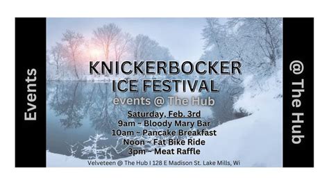 Knickerbocker Ice Festival 2024, a Festival in Lake Mills, Wisconsin