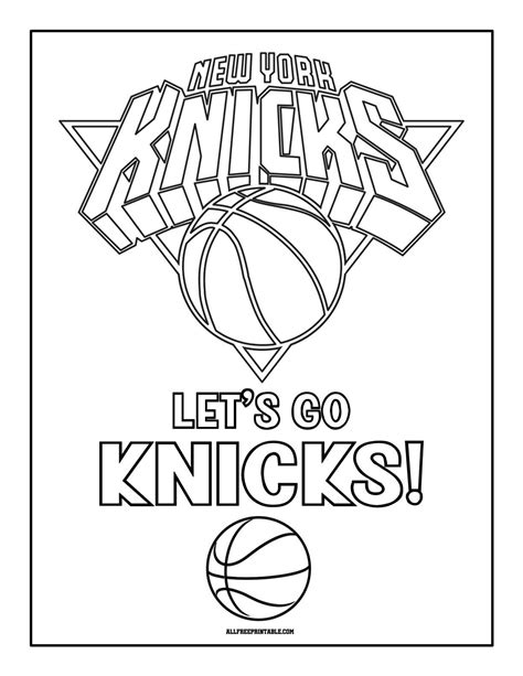 Knicks Coloring Pages