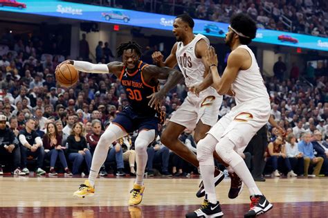Knicks roll over Cavaliers, win first-round series in five games and advance in playoffs for first time in a decade