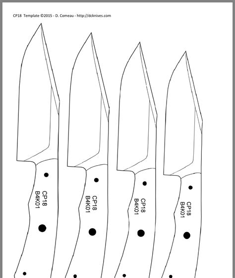 Knife Patterns Printable Customize and Print