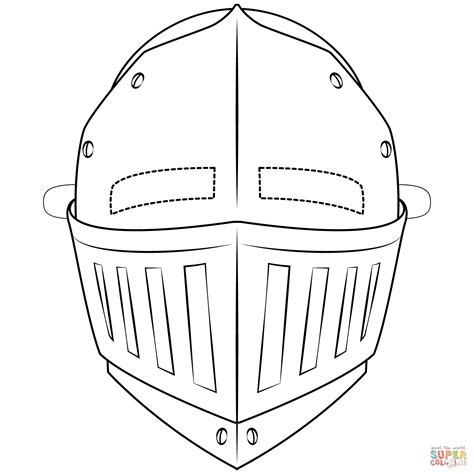 Knight Helmet Template
