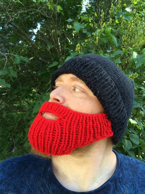 Knit Beard Hat - Etsy