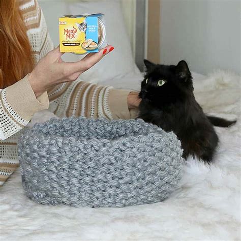 Knit Cat Bed Pattern Free