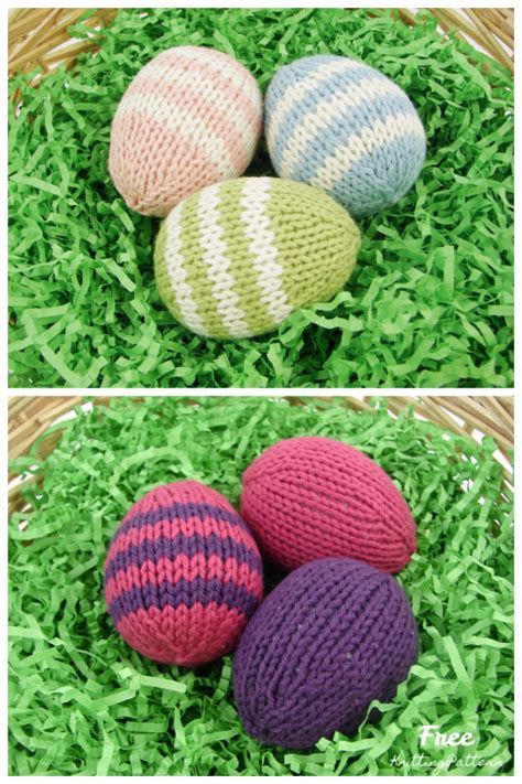 Knit Easter Eggs Free Knitting Patterns Knitting Pattern