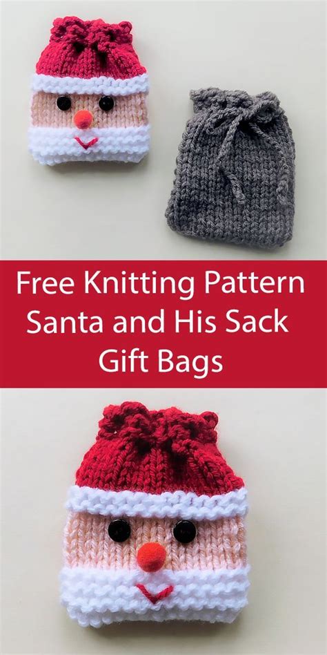 Knit Santa Bag Pattern