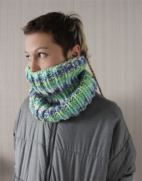 Knit Snood Scarf Pattern - Etsy