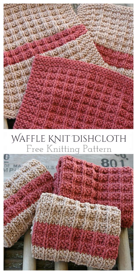 Knit Waffle Washcloth Free Knitting Patterns Knitting Pattern