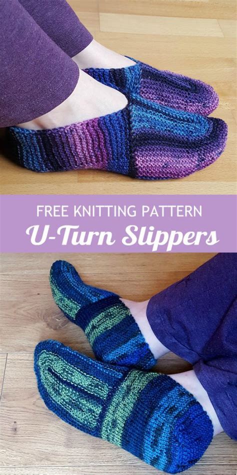 Knitted Slippers Patterns Free Ideas To Try The Whoot